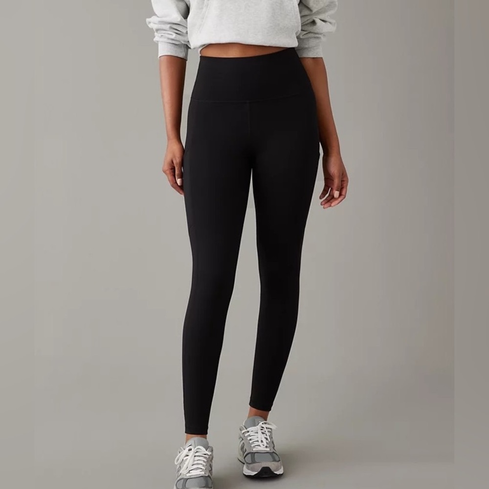 Aerie black high-waisted leggings